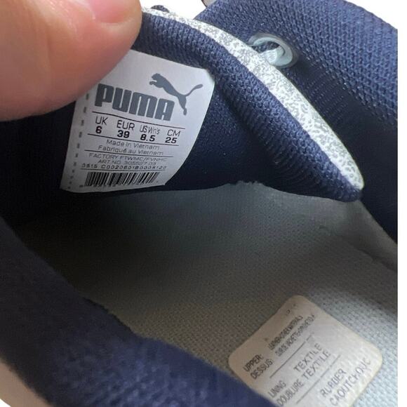 Puma Gray & Teal 8.5 Future Cat Sneakers Women Suede Used - Picture 5 of 8